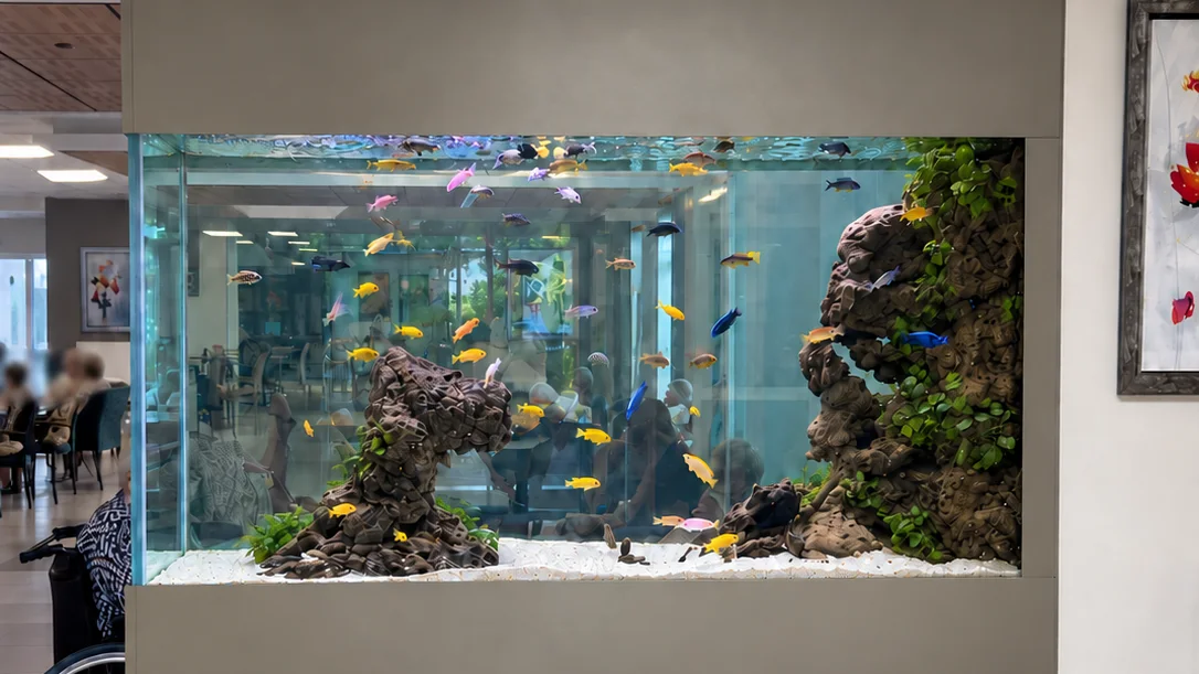 Aquarium de 1600litres en EHPAD à Nogent-sur-Oise