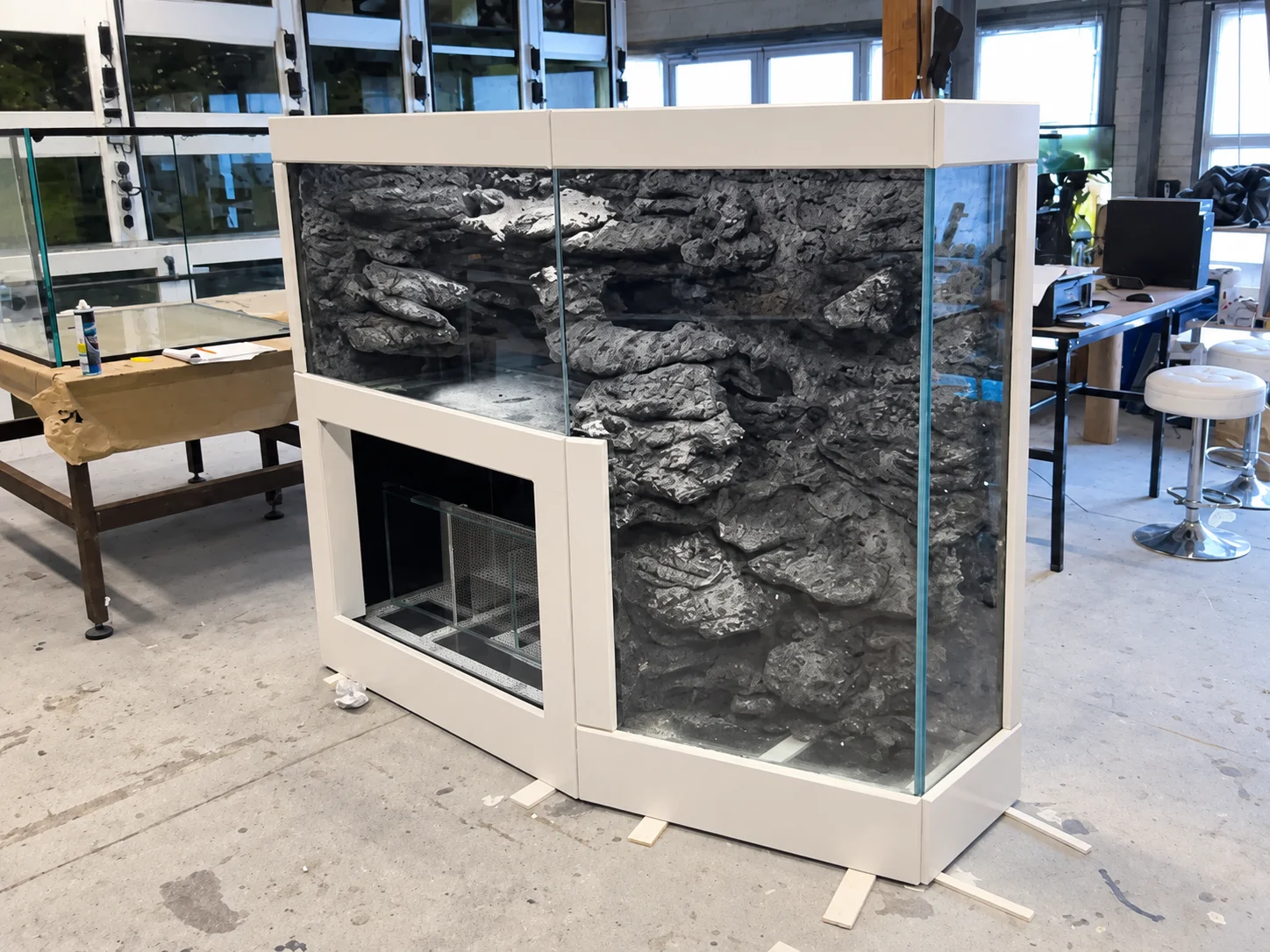 Aquarium fosse falaise